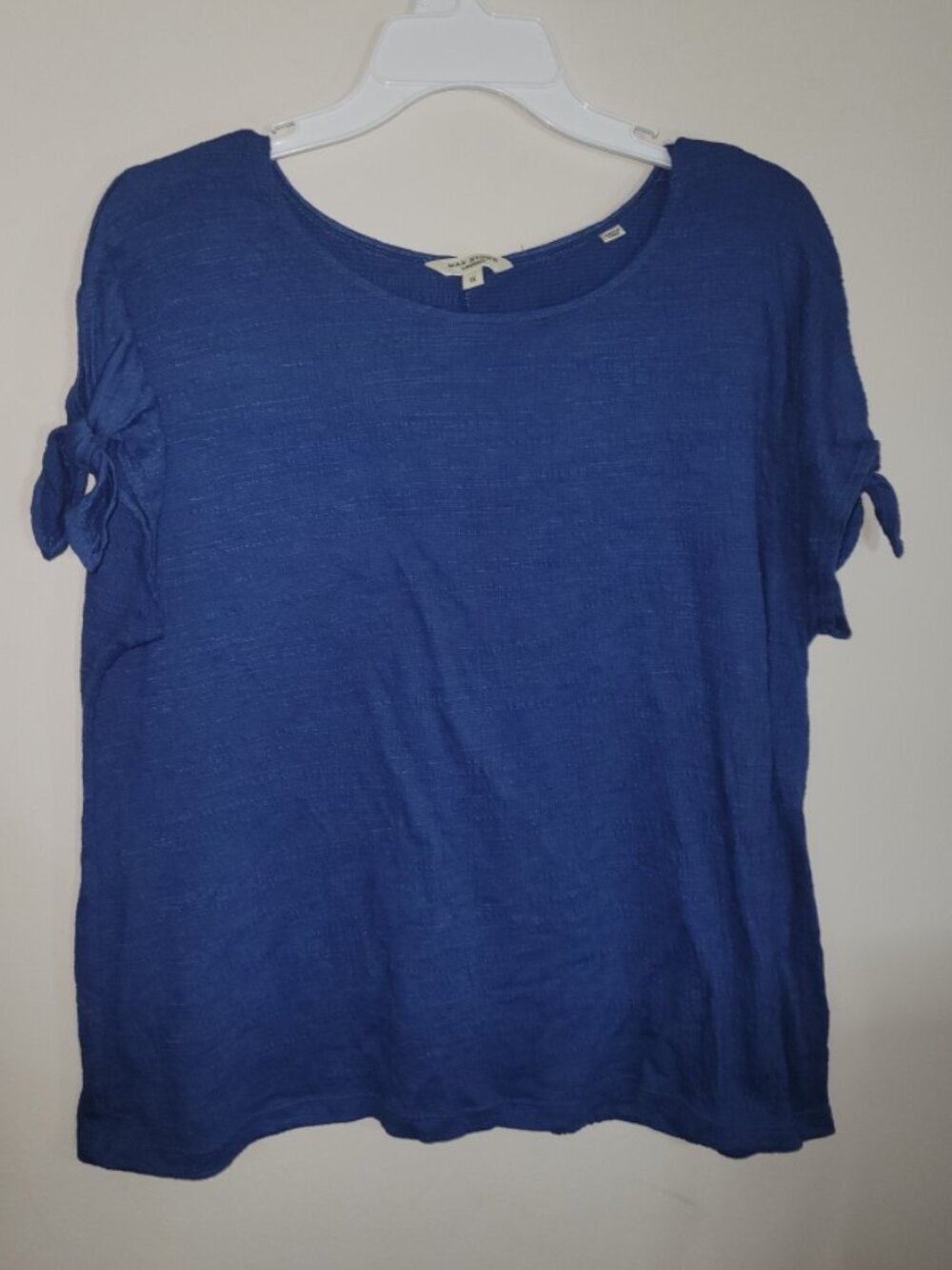 Max Studio 1XL blue short-sleeve top